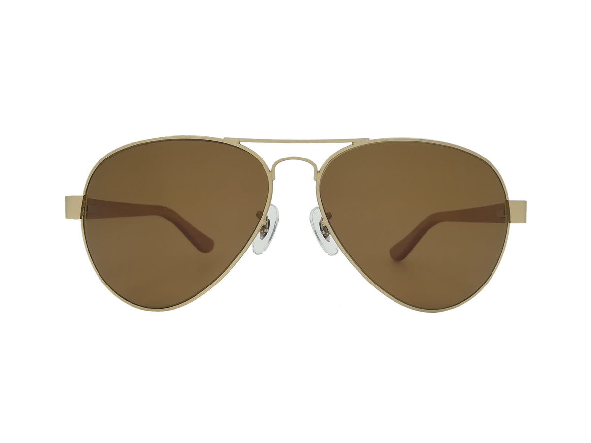 Bailey Beech Aviator Sunglasses in Gold