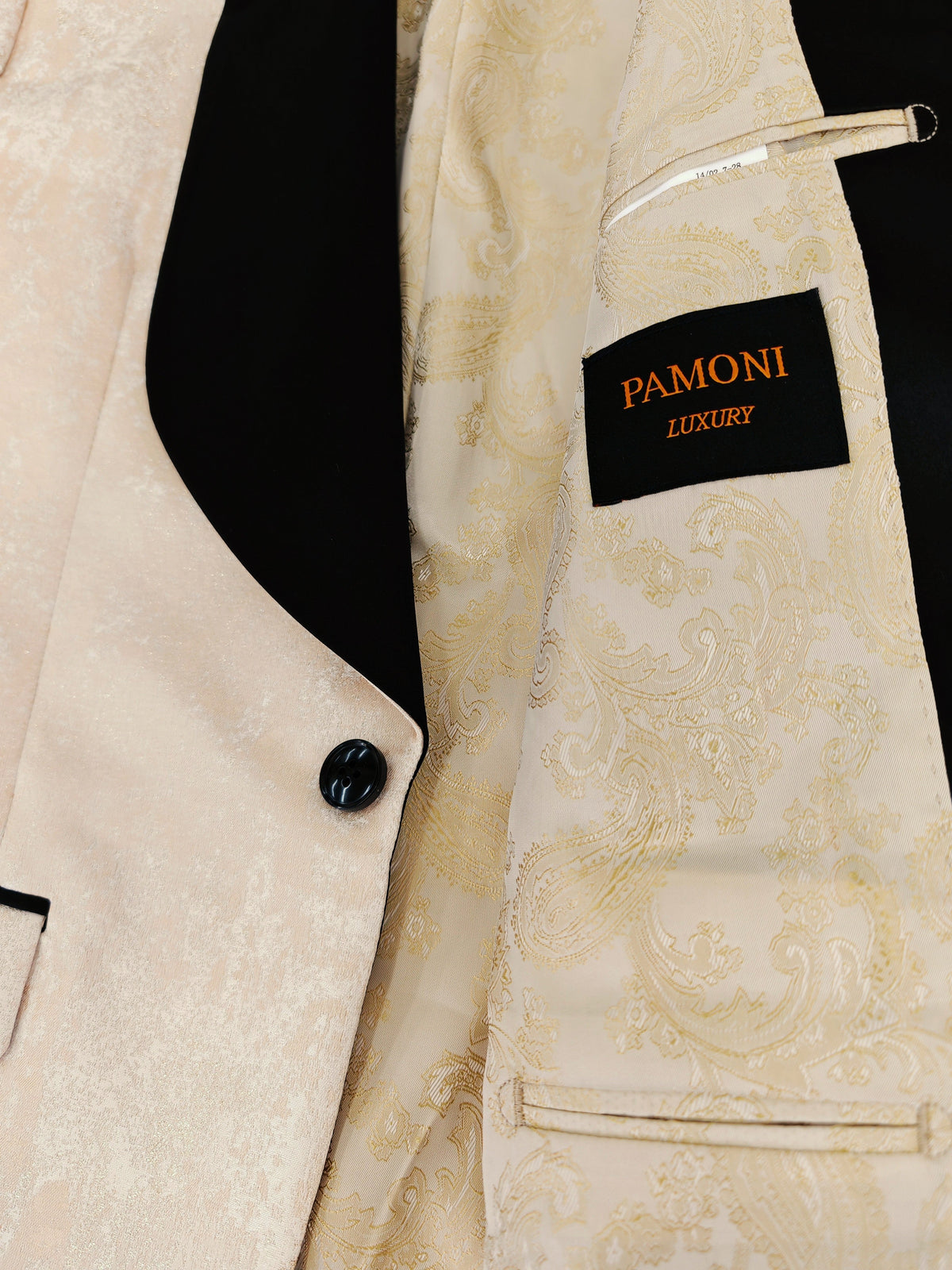 The "Midnight Gala" Champagne Tuxedo Set