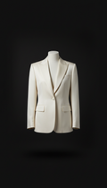 Silk Blazer With Architectural Lapels