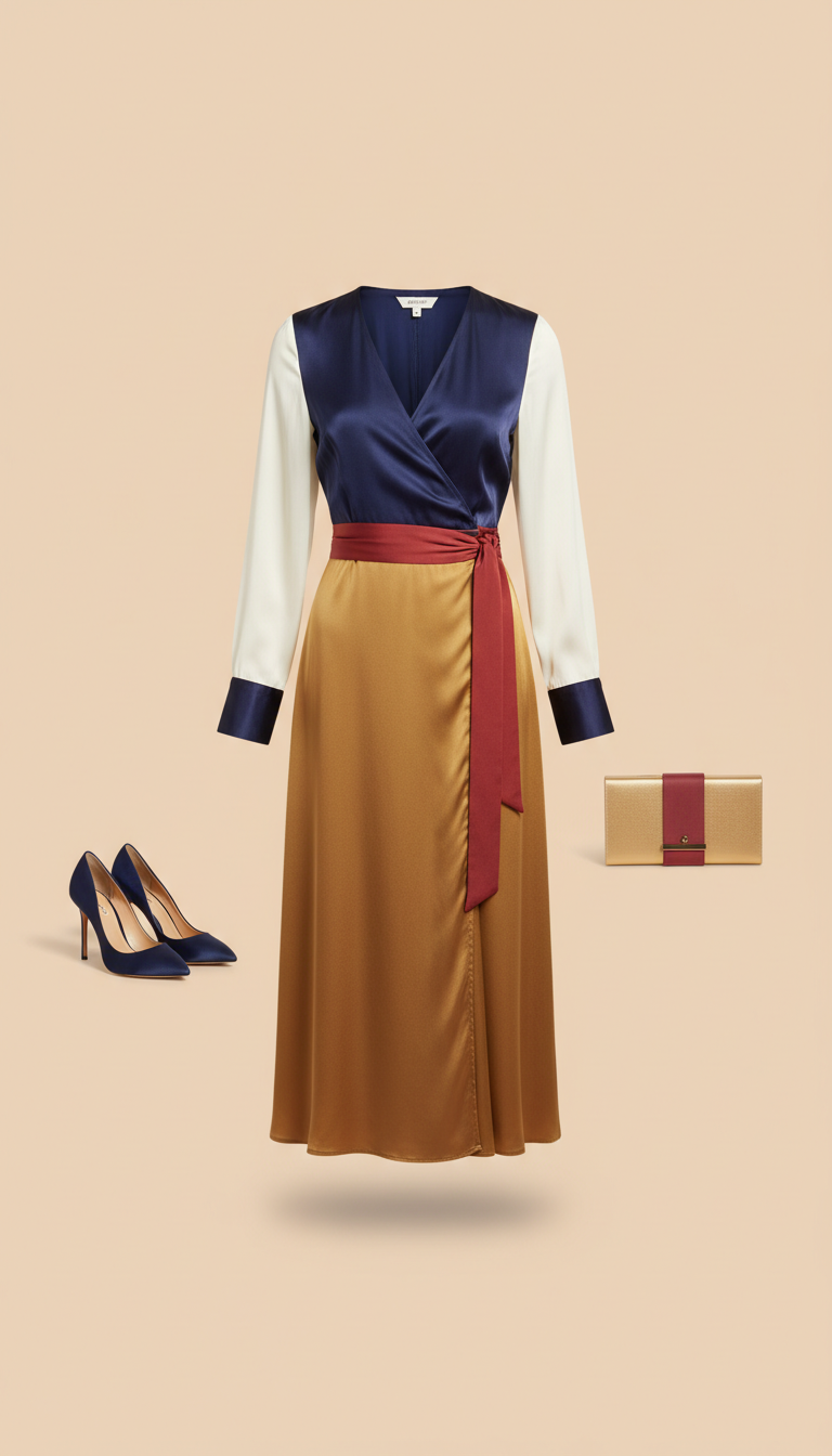 Silk Crepe Maxi Dress
